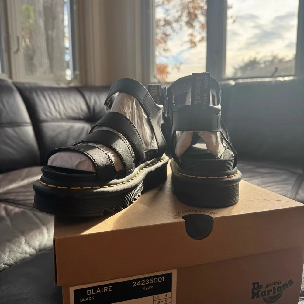 Dr. Martens Black Strappy Footwear - Picture 4 of 16